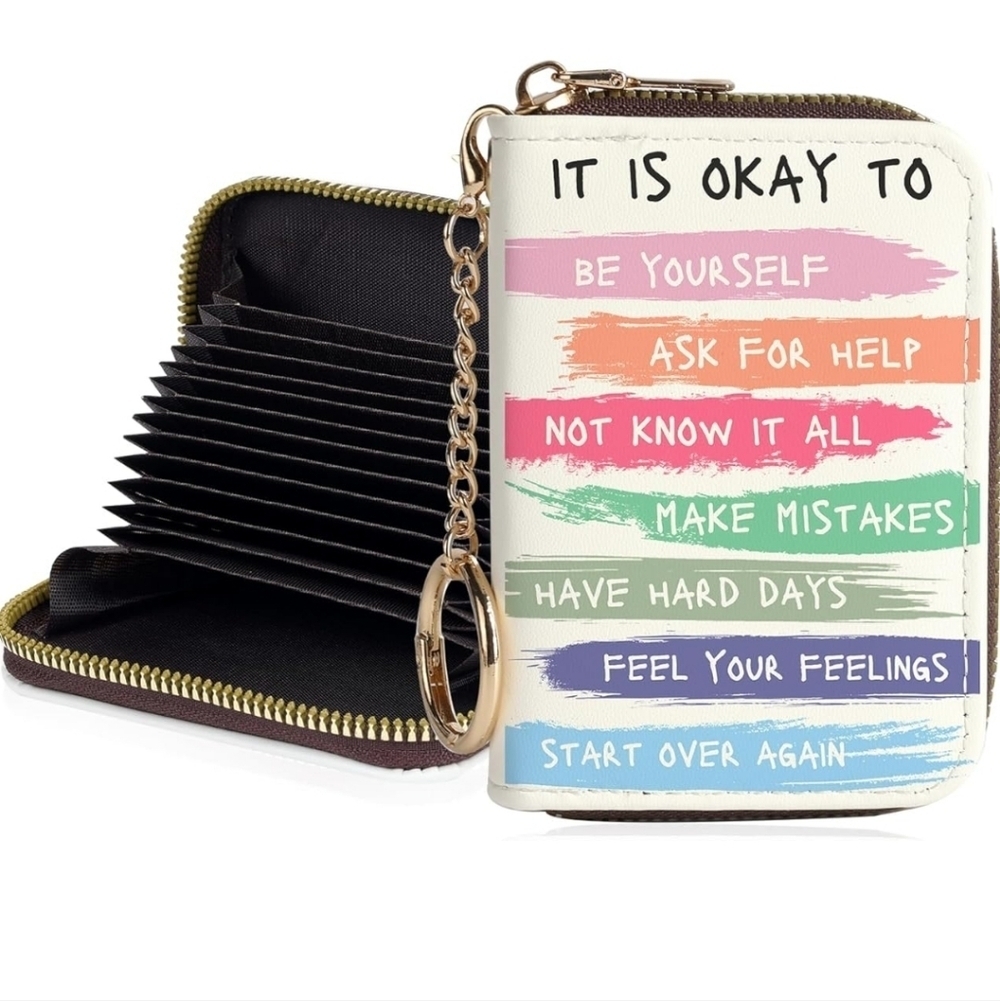 Colorful Inspirational Quote Wallet